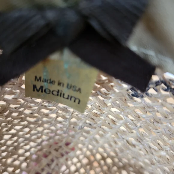 Tan Straw Cowboy Hat Rancher Western Bohemain Country Festival - Picture 7 of 8